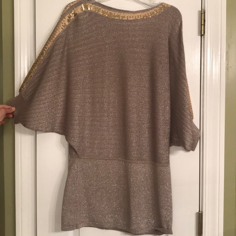 Metallic thread tunic